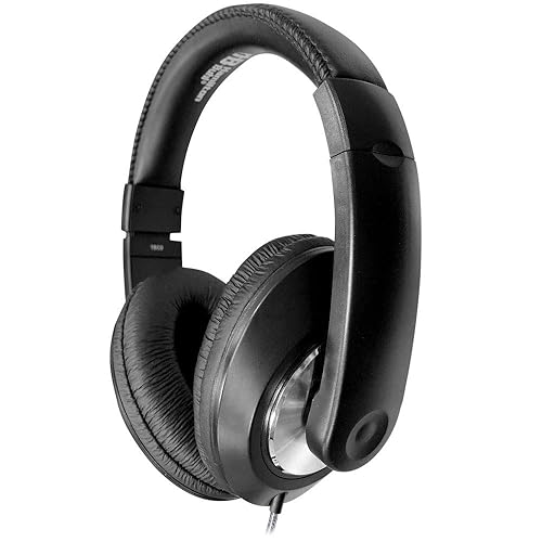 Hamilton Buhl Smart-Trek Headphone || 3.5mm TRRS Plug, Durable and Comfortable, Black (ST1BK)