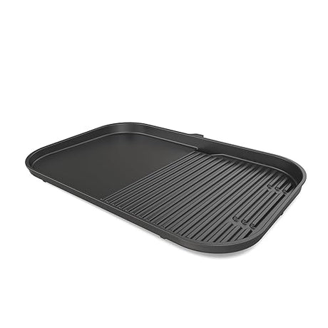 Ninja Woodfire Grill & Griddle Plate, Compatible with OG800 and OG900 Series, 2-in-1 Grill and Griddle Functionality, Ceramic, Nonstick Coating, Black, 285HY901C (Canadian Version)