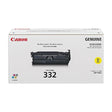Canon Lasers Genuine Cartridge 332 Toner, Yellow