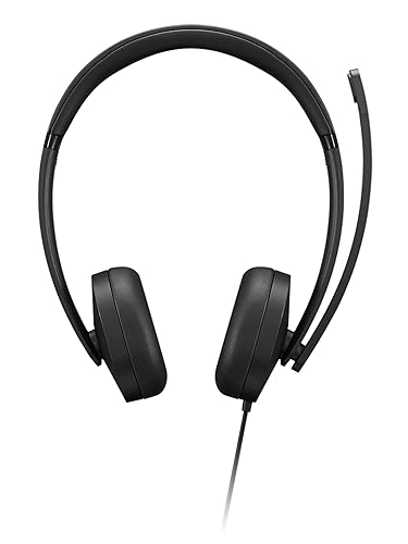 Lenovo USB-A Wired Stereo Headset Gen 2 - Stereo - USB Type A - Wired - 32 Ohm - 20 Hz - 20 kHz - On-Ear, Over-The-Head - Binaural - 3.28 ft Cable - Black