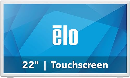 Elo 2270L - 22 Touchscreen Monitor with Anti-Glare Glass - 10 Touch, 1920 x 1080, White 22-inch White with Anti-Glare Glass