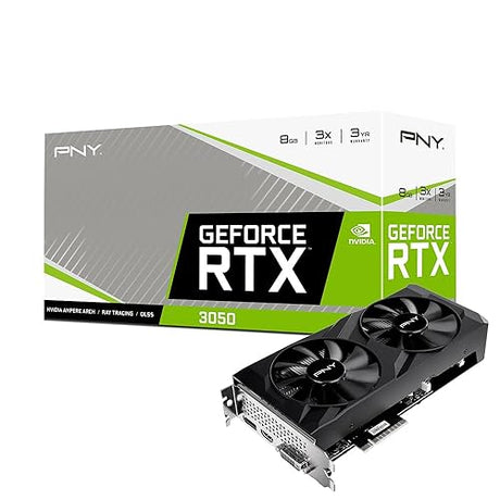 PNY GeForce RTX™ 3050 8GB Verto Dual Fan Graphics Card PNY Dual Fan V2