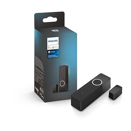 Philips Hue Secure Smart Contact Sensor, Black - 1 Pack - Made for Indoor Doors and Windows - Requires Hue Bridge - Works with The Hue App