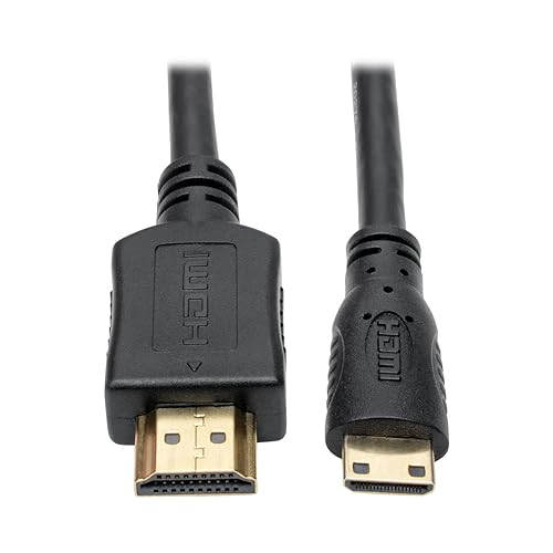 Tripp Lite High-Speed HDMI to Mini HDMI Cable with Ethernet & Digital Video Audio M/M 1080p 1-ft. (P571-001-MINI) 1-ft. (High-Speed)