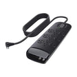 Belkin 12 Outlet Surge Protector with 8-Foot Power Cord and Telephone and Coax Protection (BV112230-08-BLK) Black