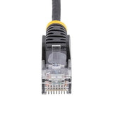 StarTech.com 5ft Black Slim CAT6 Ethernet Cable, Snagless RJ45, LSZH, 28AWG Pure Bare Copper, Slim Network Patch Cable/Cord Black 5 ft.
