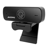 QOMO 1080P/30 fps Webcam with Microphone, 77 Degree FOV, USB Plug and Play, for Streaming, Video Conferencing, Zoom, Microsoft Teams, Google Hangouts, FaceTime, Gaming.