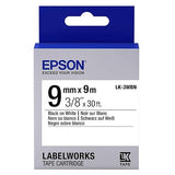 Epson Labelworks Standard Lk Tape Cartridge 3/8 Black on White (LK-3WBN)