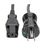 Tripp Lite Hospital-Grade Computer Power Cord (Nema 5-15P to C13), Locking C13 Connector, 10A, 125V, 18AWG, 10 ft. (P006-L10-HG10)