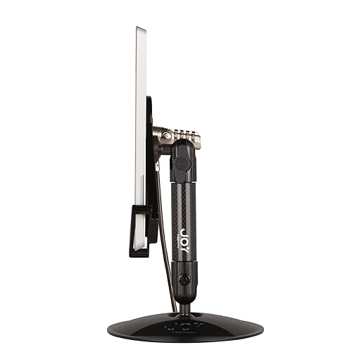 The Joy Factory LockDown Universal Desk/Countertop Carbon Fiber Security POS Mount Stand with Combo Lock for 7-10.1 Tablets (MNU111CL) Deskstand Mount Universal Combo Lock