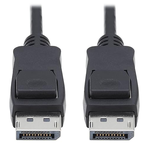 Tripp Lite DisplayPort 1.4 Cable With Latching Connectors, 8K, M/M, Black, 15 Ft