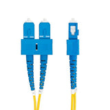 StarTech.com 1m (3.3ft) SC to SC (UPC) OS2 Single Mode Duplex Fiber Optic Cable, 9/125, 40G/100G, LSZH Jumper Cord