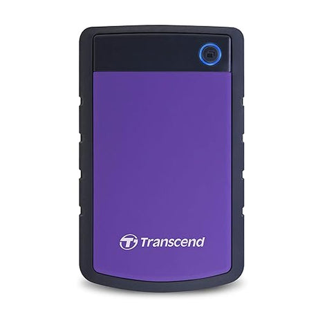 Transcend StoreJet 25H3P External 1 TB USB 3.0 Hard Disk Drive - Black/purple