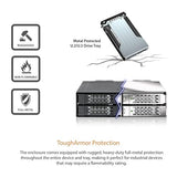 ICY DOCK 4 x 2.5 NVMe U.2/U.3 SSD PCIe 4.0 Mobile Rack for 5.25 Bay with OCuLink | ToughArmor MB699VP-B V3