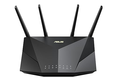 ASUS RT-AX5400 VPN WiFi 6 (802.11ax) Extendable Router, Dual Band, Included Built-in VPN, AiProtection Pro Network Security, Parental Control, Instant Guard, AiMesh-Compatible