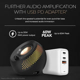 Creative Pebble X Plus 2.1 USB-C Computer Speakers with Subwoofer and Customizable RGB Lighting, Bluetooth 5.3, USB Audio, Up to 15W RMS Power for PC and Mac