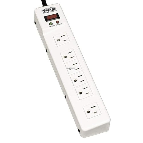 Tripp Lite Surge Protector Power Strip 120V Right Angle 6 Outlet Metal 6' Cord