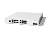 Cisco Catalyst 1300-16T-2G Managed Switch, 16 Port GE, 2x1GE SFP, Limited Lifetime Protection (C1300-16T-2G)
