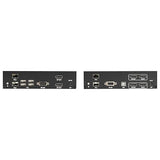 Black Box KVXLCDPF-200 KVM Extender Over Fiber - 4K, Dual-Head, DISPLAYPORT, USB 2.0, Serial, Audio, LO