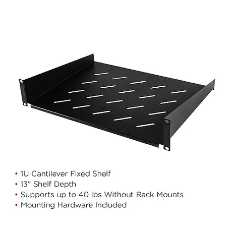 CyberPower CRA50002 19 1U Cantilever Shelf Cases, Black