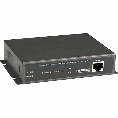 Black Box Network Services LPB1205A-R2 Poe+ Switch - [1] 10/100/1000mbps Rj45 [4] Rj45 Poe+