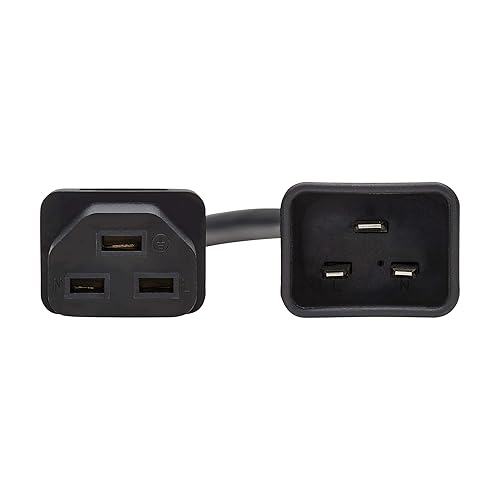Tripp Lite C20 to C21 Power Extension Cord, 3 Feet / 0.9 Meters, 20 Amps, 250 Volts, 12 AWG, Heavy Duty Jacket, Black, IEC-320-C20 to IEC-320-C21, Manufacturer's Warranty (P035-003)
