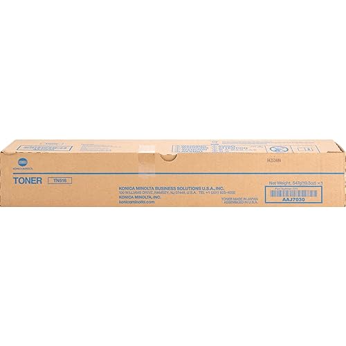 Konica-Minolta TN516 AAJ7030 Genuine Konica Minolta Toner Cartridge 2 Pack, 26000 Page-Yield Per Ctg, Black