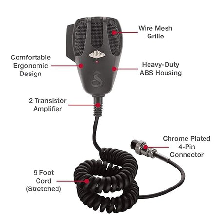 Cobra HG M75 Power CB Microphone