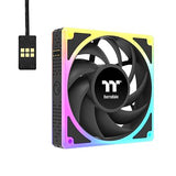 Thermaltake Toughfan EX 140 ARGB Sync; 140mm; 500~2000 RPM; MagForce 2.0; 3.04mm-H2O Static Pressure; Airflow 94.43 CFM; Hydraulic Bearing; 5V 3-Pin Motherboard Sync; 3-Pack; Black; CL-F212-PL14SW-A