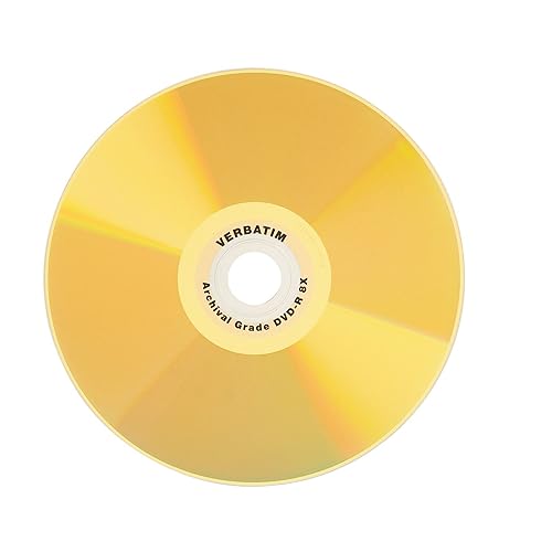 Verbatim DVD-R Archival Grade Disc, 8x, Gold