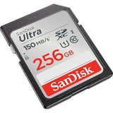 SanDisk 256GB Ultra UHS-I SDXC Memory Card, 150MB/s Read