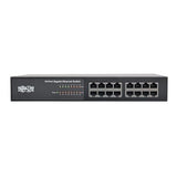 Tripp Lite 16-Port Gigabit Ethernet Switch Rackmount Metal 1U, 2 Gigabit SFP Ports 10/100/1000Mbps (NG16) 16-Port Unmanaged