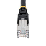 StarTech.com 50ft Black CAT6a Ethernet Cable, Snagless RJ45, 10GbE, 100W PoE++, S/FTP, 500MHz, 27AWG Pure Bare Copper, LSZH Black 50 ft.