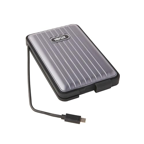 Tripp Lite USB-C to SATA Adapter Enclosure, SSD/HDD Enclosure Adapter, USB 3.1 Gen 1 (5 Gbps), Thunderbolt 3, IP66 Rated, UASP (U457-025-G1-WPG)