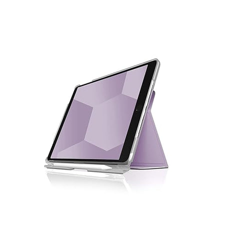 STM Studio Fitted Protective Case for Apple iPad (9th/8th/7th Gen) - Apple Pencil Storage, Lightweight, Magnetic Closure-to-Stand Cover - Purple (stm-222-383JU-04)