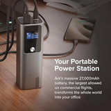 ALOGIC Ark 27,000mAh Power Bank with 140W USB-C Charging | Power Bank | Silver