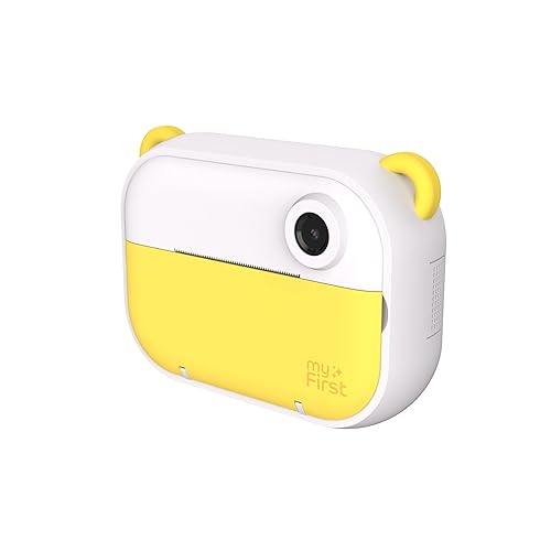 myFirst Camera Insta Wi - Kids Direct Print Camera Wireless Label Printer Zero Ink Photo Video Digital Camera Paper Film Sticker (Yellow)