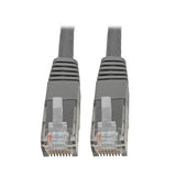 Tripp Lite N200-010-GY Cat6 Cat5e Gigabit Molded Patch Cable RJ45 M/M 550MHz Gray 10' 10' 10 ft. Gray
