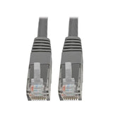 Tripp Lite N200-001-GY Cat6 Cat5e Gigabit Molded Patch Cable RJ45 M/M 550MHz Gray 1' 1' 1 ft. Gray
