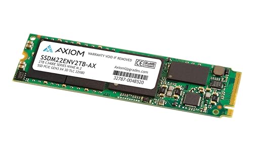 Axiom SSDM22ENV2TB-AX C3400e Series - Solid State Drive - encrypted - 2 TB - Internal - M.2 2280 - PCI Express 3.0 x4 (NVMe) - AES - Self-Encrypting Drive (SED), TCG Opal Encryption 2.0