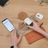 Royal 89745K e-Mark go Handheld Mobile Printer Bundle Pack; Includes: 3-Color Ink Cartridge, 5 mm Cotton Ribbon, and Ribbon Guide; Charges Via Included USB Cable; App Compatible with Android and iOS