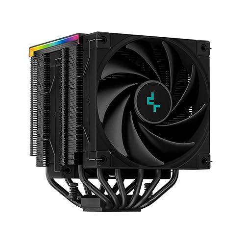 DEEPCOOL AK620 DIGITAL High Performance Dual Tower CPU Cooler, 6 Copper Heat Pipes, 2x 120 FDB Fans, 260W Heat Dissipation LGA2066/2011-v3/1200/1511/ Black AK620 DIGITAL