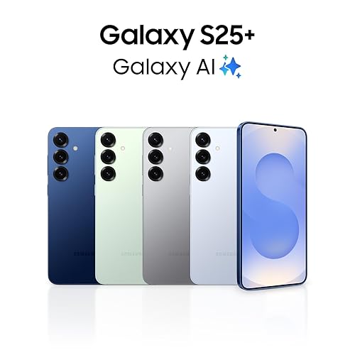 Samsung Galaxy S25+ 5G - Silver Shadow, 256GB, AI Smartphone, 6.7 AMOLED Display, 50MP, Cross App, Night Video (Unlocked, CAD Version & Warranty)
