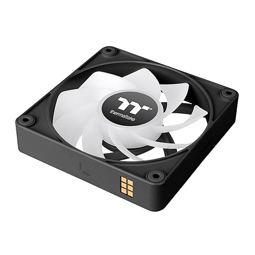 Thermaltake CT120 EX ARGB Reverse PC Cooling Fan (3-Fan Pack), Magnetic Connection, 5V Motherboard Sync, 16.8 Million Colors 9 Addressable LEDs, 120 mm Case/Radiator Fan, CL-F192-PL12SW-A
