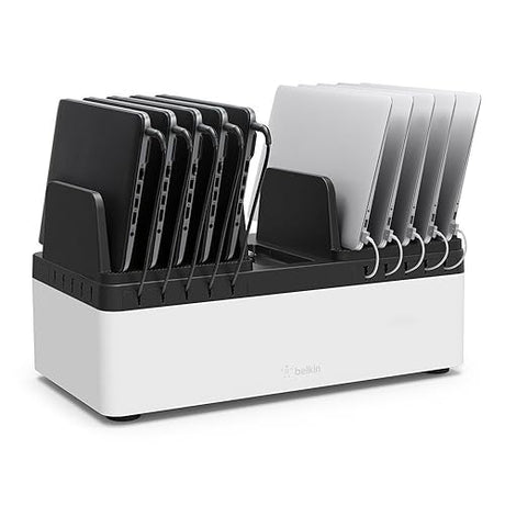 Belkin Store and Charge W/ Fixed Dividers - AC Classroom Charging Station for Laptops & Tablets Organization iPad Up To 10 Devices Including iPads, More