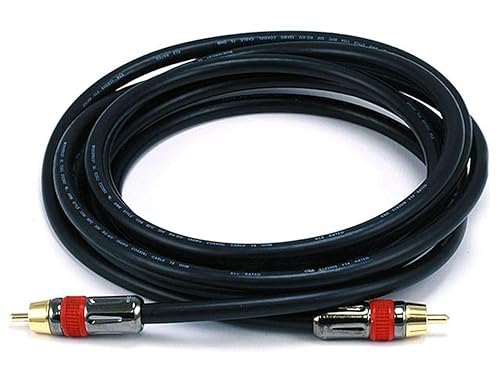 Monoprice 10ft Coaxial Audio/Video RCA CL2 Rated Cable - RG6/U 75ohm (for S/PDIF, Digital Coax, Subwoofer, and Compo