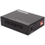 Intellinet Multimode SC Gigabit Ethernet Fiber Media Converter, Autonegotiation, 10/100/1000Base-T to 1000Base-SX, up to 1,800 ft. (550 m), 850 nm - 508544 10/100/1000Base-T to 1000Base-SX (SC) Multi-Mode
