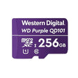 Western Digital WD Purple SC QD101 256GB Smart Video Surveillance microSDXC Card, Ultra Endurance Up to 128 TBW 1 Count (Pack of 1) Current Version