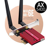 Cudy AX5400 Wireless WiFi 6E PCIe Card for PC, Bluetooth 5.2, AX210 Module Inside, Bluetooth 5.2/5/4.0, 802.11ax/ac/a/b/g/n, Windows 11,10, WE3000S V2