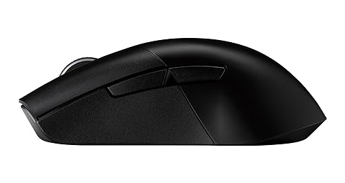 Asus ROG Keris Wireless AimPoint Gaming Mouse, Tri-mode connectivity (2.4GHz RF, Bluetooth, Wired), 36000 DPI sensor, 5 programmable buttons, ROG SpeedNova, Replaceable switches, Paracord cable, Black